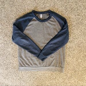Men’s Blue Gray Sweater XL- Soft Crew Neck